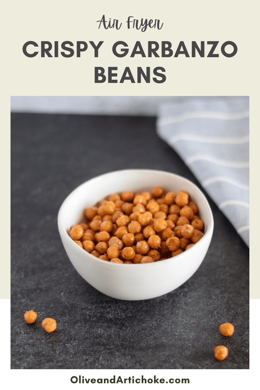 Easy Air Fryer Garbanzo Beans (Ninja Foodi) Olive & Artichoke