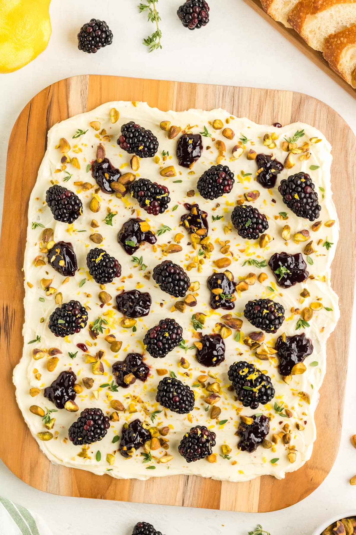 Blackberry & Pistachio Butter Board